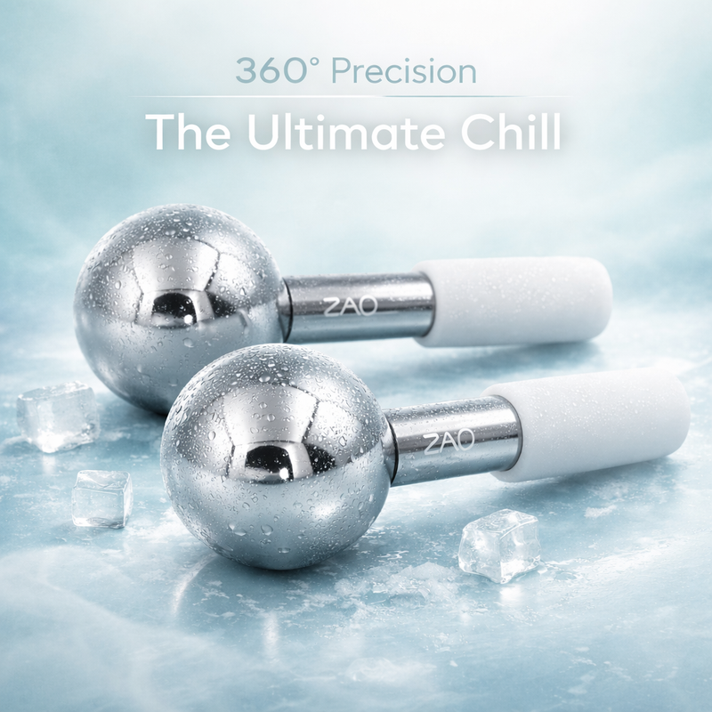 ZAQ Skin & Body ZAQ Icy Steel Cryo Ice Globes: Ultimate Facial Cryotherapy Tool Skin Care Lavender