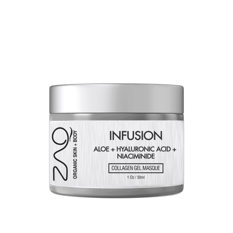 ZAQ Skin & Body ZAQ Organic Infusion Collagen Gel Masque - Aloe + Hyaluronic Acid + Niacinamide Lavender 50mL