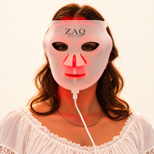 ZAQ Skin & Body Noor 2.0 Pro Light Face Mask: 1072nm Deep Infrared, Red & Blue Light (2026) Seashell