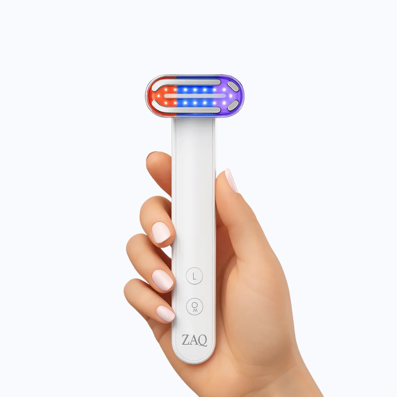 ZAQ Skin & Body ZAQ Zayn 2.0 — 6-in-1 LED & Microcurrent Facial Wand White Smoke