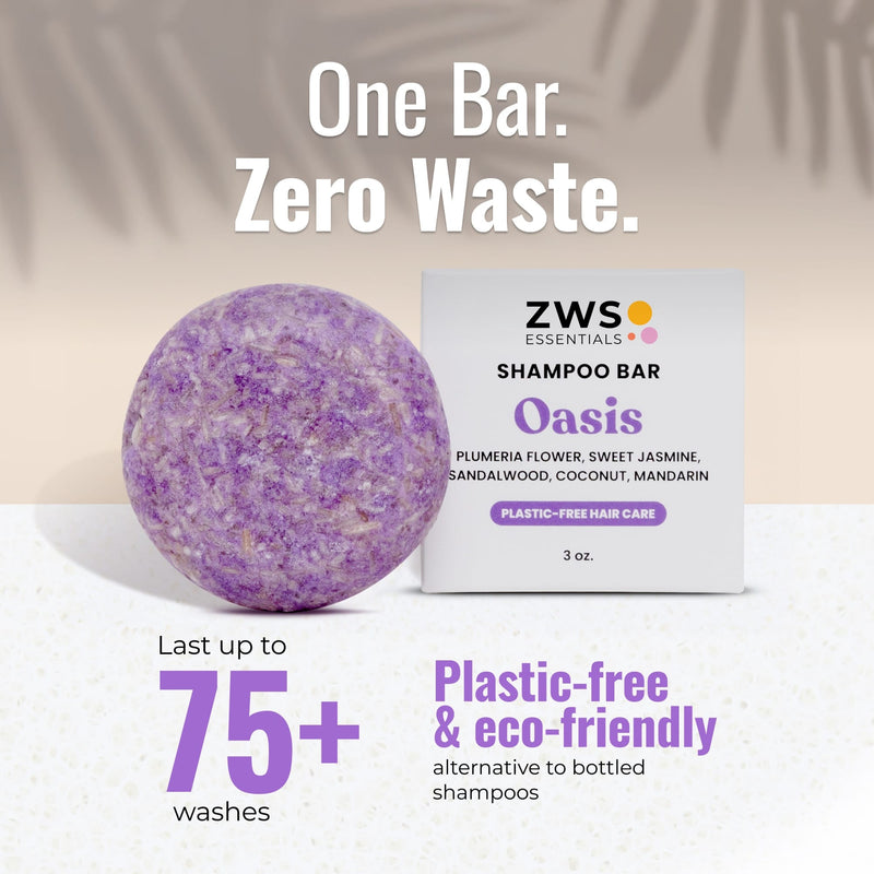 ZeroWasteStore.com Shampoo & Conditioner Bar Duo Shampoo & Conditioner Sets White Smoke Bloom with Castor Oil,Sunshine,Driftwood,Oasis,Maui Melon,Sunkissed,Blossom,Cobalt,Peppermint Breeze,Simply Unscented,Earth,Seasonal Harvest