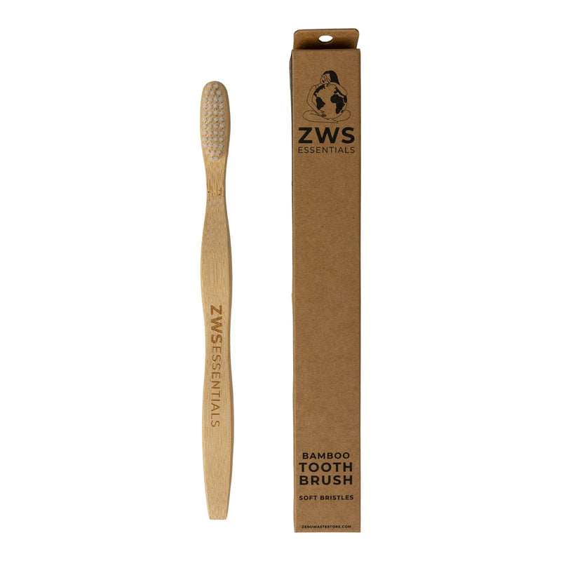 ZeroWasteStore.com Bamboo Toothbrush Toothbrushes White Smoke 1-Pack,2-Pack,4-Pack,8-Pack