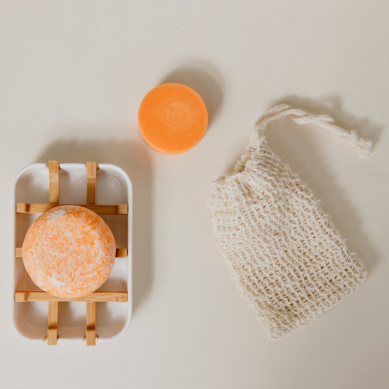 ZeroWasteStore.com Zero Waste Hair Care Mini Kit Shampoo & Conditioner Sets Gray Sunshine / White Soap Dish,Sunshine / Black Soap Dish,Blossom / White Soap Dish,Blossom / Black Soap Dish,Driftwood / White Soap Dish,Driftwood / Black Soap Dish,Earth / White Soap Dish,Earth / Black Soap Dish,Maui Melon / White Soap Dish,Maui Melon / Bla