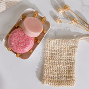 ZeroWasteStore.com Zero Waste Hair Care Mini Kit Shampoo & Conditioner Sets Gray Blossom / White Soap Dish