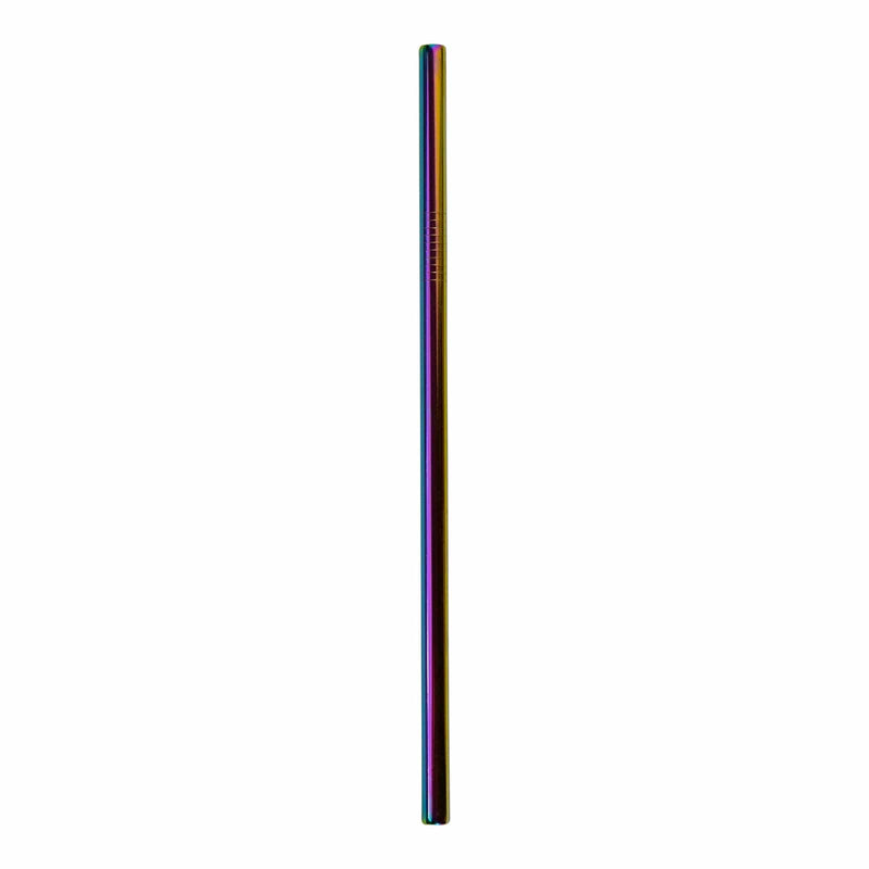 ZeroWasteStore.com Stainless Steel Straw - Straight, Bent, or Boba Style Drinking Straws & Stirrers Midnight Blue Straight / Rainbow