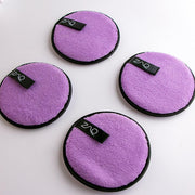 ZAQ Skin & Body ZAQ Reusable Makeup Remover Pads 4pack with Spa facial Headband Make Up Light Gray Pink,White,Black,Green,Purple,Grey,Soft Pink