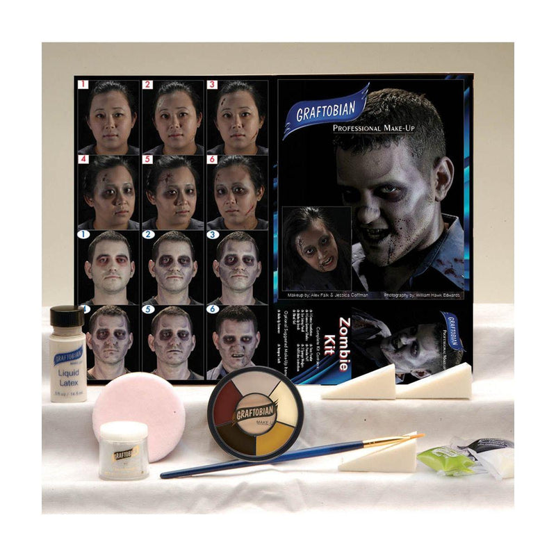 Graftobian Make-Up Company Zombie Makeup Kit Light Gray