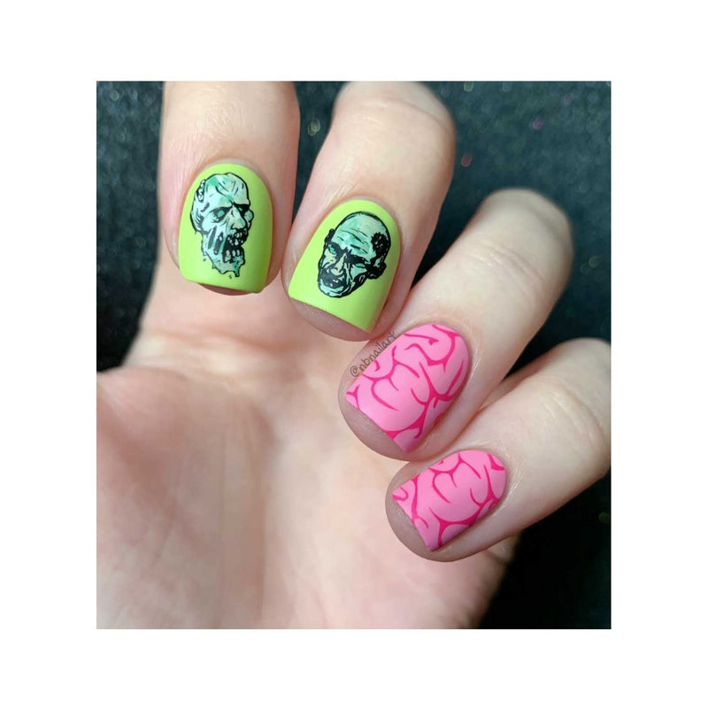 UberChic Beauty Zombie Love-01 Stamping Plate Tan