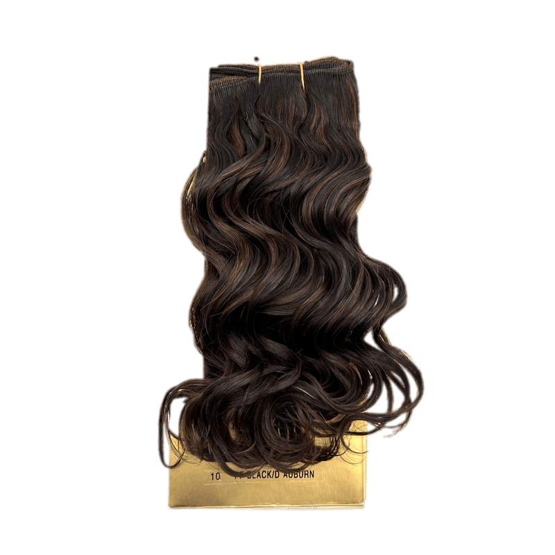 VIP Extensions Zury Ultra Star 100% Human Hair Extension Black 10'' / FF BLACK/DARK AUBURN
