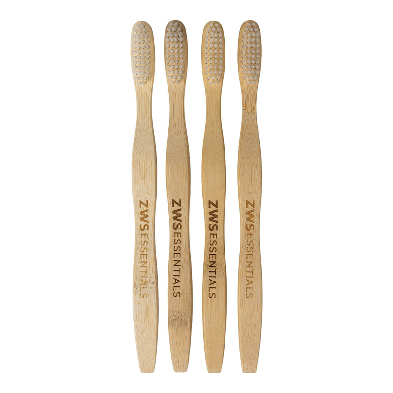 ZeroWasteStore.com Bamboo Toothbrush Toothbrushes Seashell 4-Pack