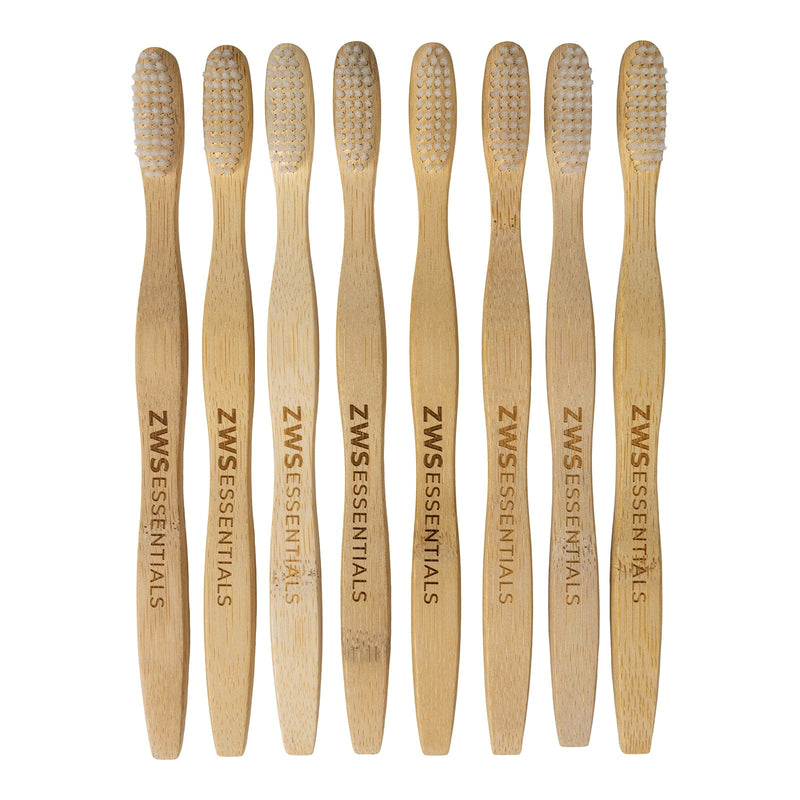ZeroWasteStore.com Bamboo Toothbrush Toothbrushes Seashell 8-Pack