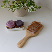 ZeroWasteStore.com Bamboo Hair Brush Combs & Brushes Gray