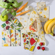 ZeroWasteStore.com Beeswax Wraps – Plastic-Free Food Storage Food Wraps Light Gray Honeycomb / 3-Pack Assorted,Honeycomb / 3-Pack Medium,Honeycomb / 3-Pack Large,Honeycomb / Bread Wrap,Pollinators / 3-Pack Assorted,Pollinators / 3-Pack Medium,Pollinators / 3-Pack Large,Pollinators / Bread Wrap,Fruit / 3-Pack Assorted,Fruit / 3-Pack Medi