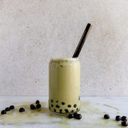 ZeroWasteStore.com Stainless Steel Straw - Straight, Bent, or Boba Style Drinking Straws & Stirrers Gray Boba / Black