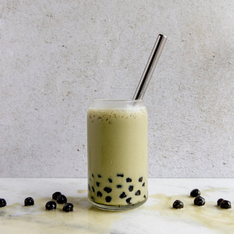 ZeroWasteStore.com Stainless Steel Straw - Straight, Bent, or Boba Style Drinking Straws & Stirrers Gray Boba / Stainless