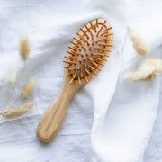 ZeroWasteStore.com Mini Bamboo Hair Brush - Zero Waste Hair Brush, 100% Bamboo, Plastic Free, Compostable Combs & Brushes Lavender