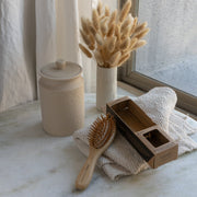 ZeroWasteStore.com Mini Bamboo Hair Brush - Zero Waste Hair Brush, 100% Bamboo, Plastic Free, Compostable Combs & Brushes Dim Gray