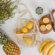 ZeroWasteStore.com Organic Cotton String Bag - Zero Waste Mesh Bag, Plastic Free, Market Tote Shopping Totes Light Gray Organic Natural