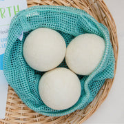 ZeroWasteStore.com Reusable Wool Dryer Ball Laundry Balls Light Gray Single,4-Pack,6-Pack