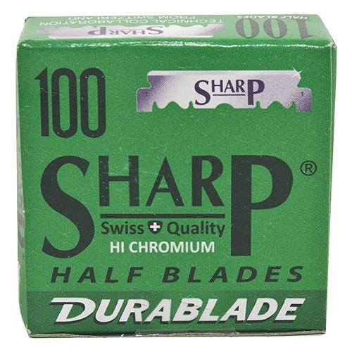 Shark Sharp Stainless Steel Half Blades 100 Blades Razor Blades Sea Green
