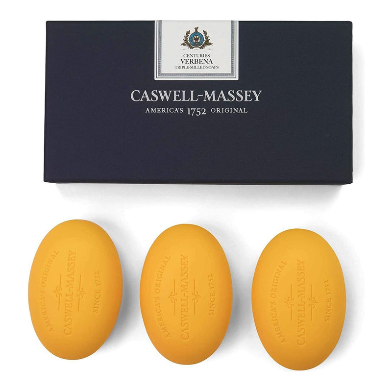 Caswell Massey Caswell-Massey Centuries Bath Soap Set Box of Three 5.8 oz Bars Collection Bar Soap Dark Slate Gray Verbena