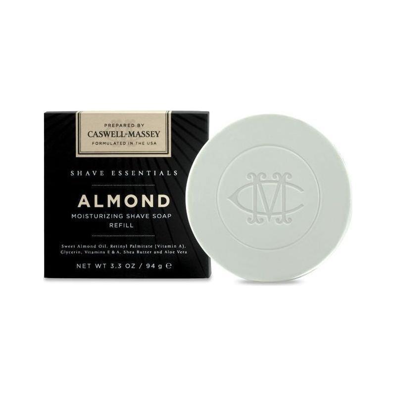 Caswell Massey Caswell-Massey Almond Shave Soap/Cream Collection Shaving soap & Cream Light Gray 3.3 oz / Shaving Soap Refill