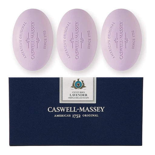 Caswell Massey Caswell-Massey Centuries Bath Soap Set Box of Three 5.8 oz Bars Collection Bar Soap Thistle Lavender