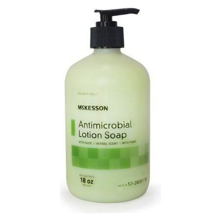McKesson McKesson Antimicrobial Lotion Soap With Aloe 18 oz Antimicrobial Lotion Soap Gray