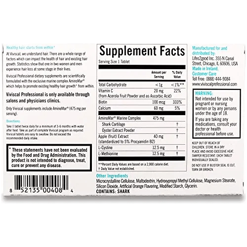 Viviscal Viviscal Professional Advanced Hair Health 180 Tablets Hair Health Tablets Dark Slate Gray