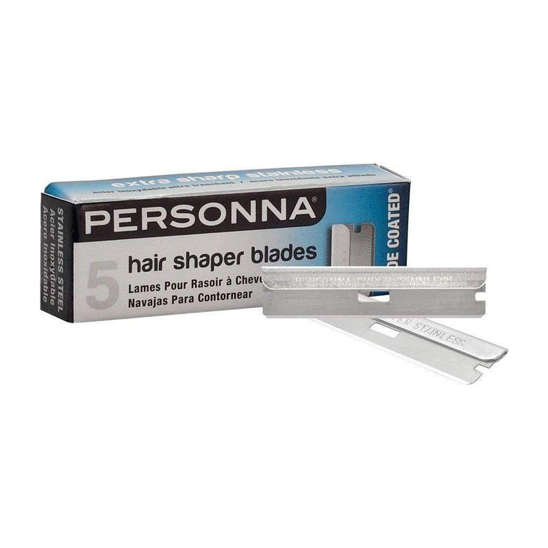 Personna Personna Hair Shaper Blades Stainless Blade 5 Blades Shaving Blades Gray