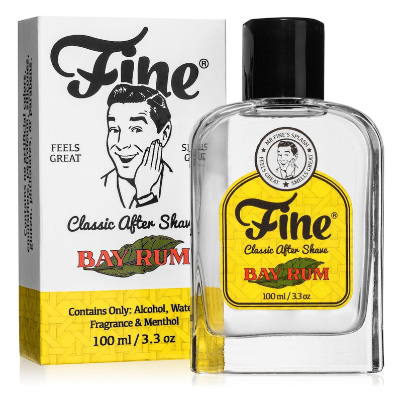 Fine Fine Accoutrements Bay Rum Shaving Collection Shaving Set Dark Slate Gray Aftershave 3.3 oz
