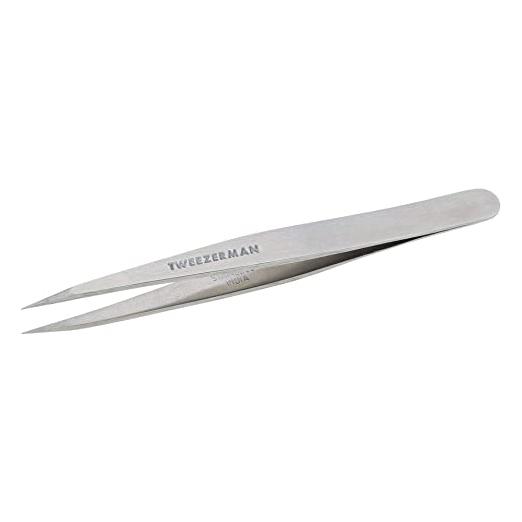 Tweezerman Tweezerman Point Tweezer Classic Stainless Steel Model No. 1240-R Tweezers Gray