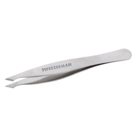 Tweezerman Tweezerman Deluxe Pointed Slant Tweezer 1261 Tweezers Light Gray