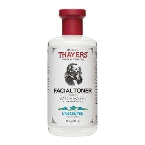 Thayers Thayers Witch Hazel Toner With Aloe Unscented 12 Oz Skin Toner Light Gray