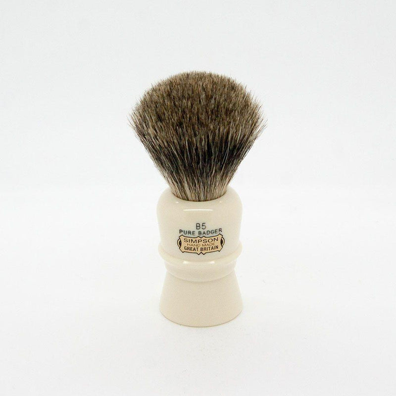Simpsons Simpsons Beaufort B5 Pure Badger Shaving Brush Shaving Brush White Smoke
