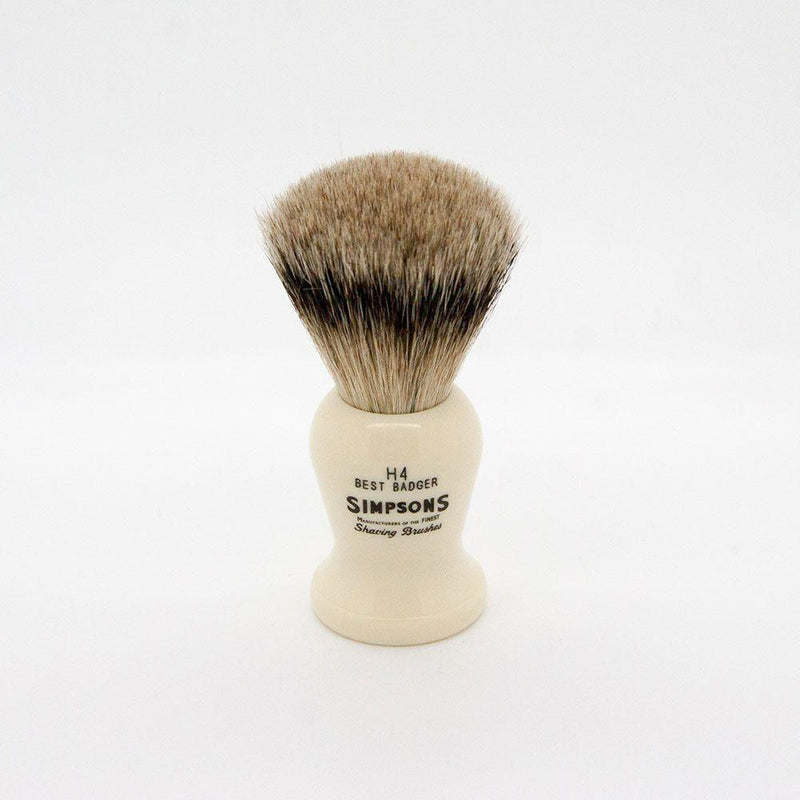 Simpsons Simpsons Harvard H4 Best Badger Shaving Brush Shaving Brush White Smoke