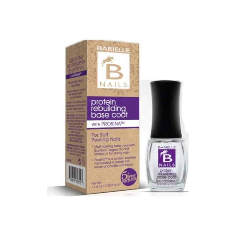 Barielle Barielle Protein Rebuilding Base Coat With Prosina 0.45 Oz Nail Base Coat Rosy Brown