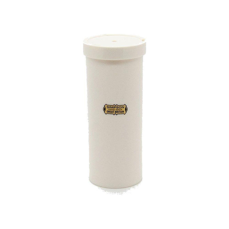 Simpsons Simpson Shaving Brush Travel Tube - Small Shaving Brush Travel Tube Light Gray