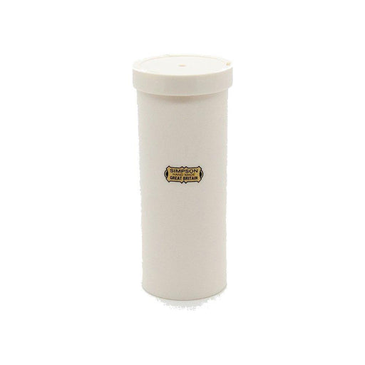 Simpsons Simpson Shaving Brush Travel Tube - Small Shaving Brush Travel Tube Light Gray