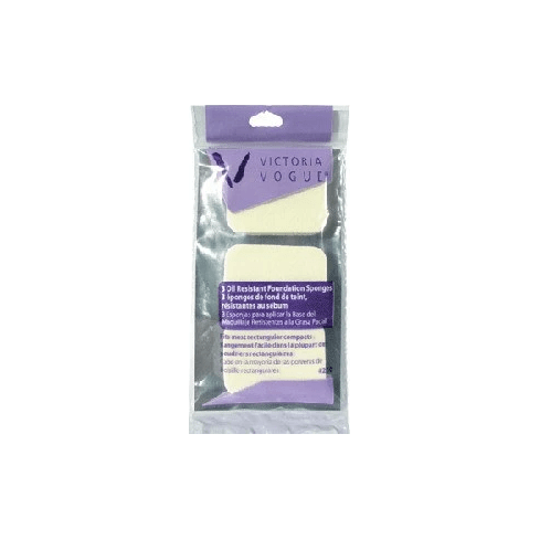 Victoria Vogue Victoria Vogue #230 Oil Resistant Rectangles 3 Ct Makeup Tools Gray