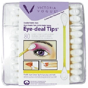 Victoria Vogue Victoria Vogue #503 Double Paddle Eye Tips 80 Ct Eye Tips Light Gray