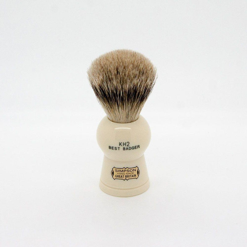 Simpsons Simpsons Keyhole Kh2 Best Badger Hair Shaving Brush Medium Shaving Brush White Smoke
