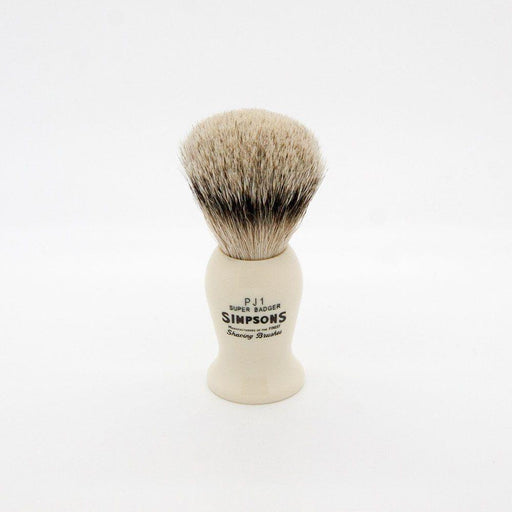 Simpsons Simpsons Persian Jar Pj1 Super Badger Hair Shaving Brush Small Shaving Brush White Smoke