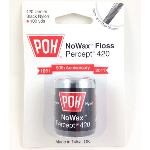 POH POH NoWax Floss Percept 420 100yds Dental Floss Dental Floss Beige