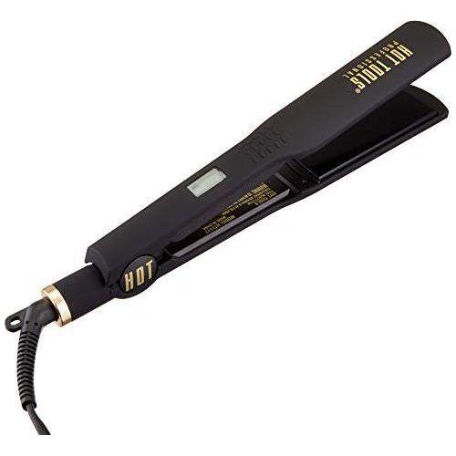 Hot Tool Hot Tools 1 1/4 Inch Black Gold Digital Salon Flat Iron Hair Styling Tool Dark Slate Gray