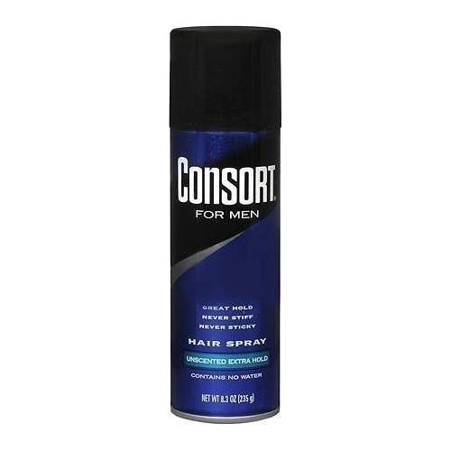Consort Consort Hair Spray Extra Hold Unscented 8.3 Oz Hair Spray Black