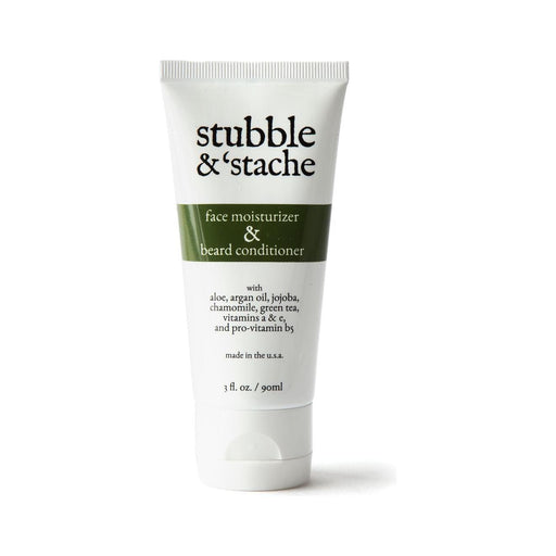 Stubble & 'Stache Stubble & 'Stache Face Moisturizer And Beard Conditioner 3 Oz Beard Conditioner Light Gray