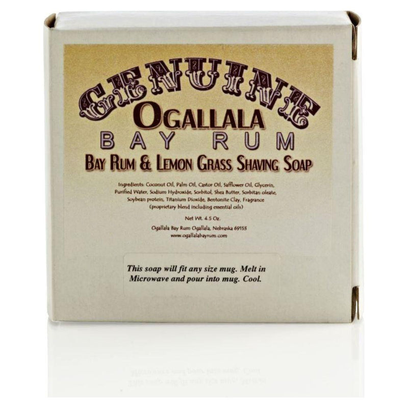 Ogallala Ogallala Bay Rum, Bay Rum and Lemon Grass Shaving Soap 4.5 Oz Shaving Soap Gray