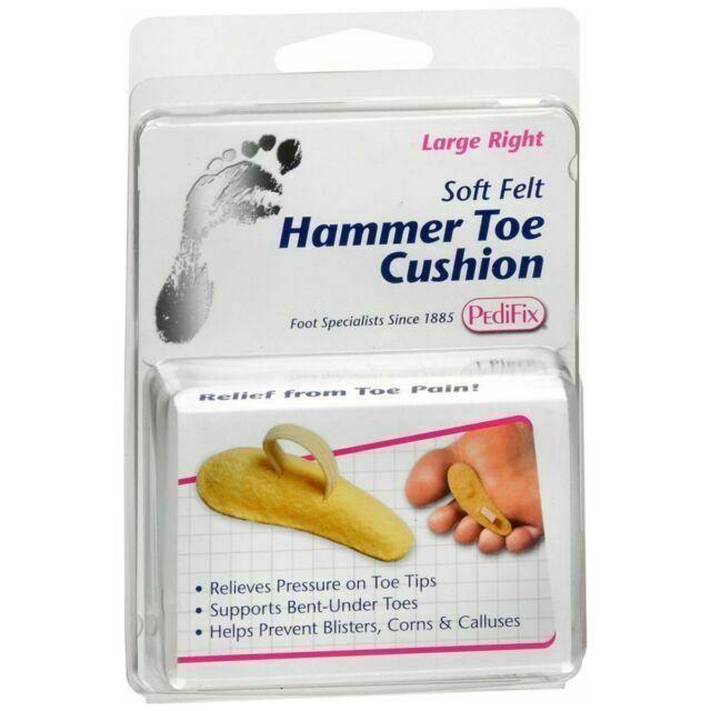 PediFix PediFix Hammer Toe Cushion Large Right 1ct Foot Care Product Light Gray