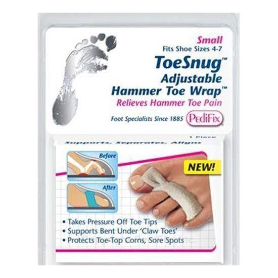 PediFix PediFix ToeSnug Adjustable Hammer Toe Wrap - Small Hammer Toe Wrap Light Gray